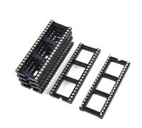 sourcing map 6x2,54mm Double rangée 40 Tige Rond s Support IC souder Adaptateur Dip