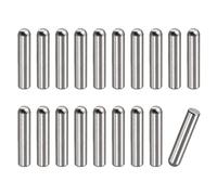 sourcing map 6x25mm Goujons Goupilles, 20pcs 304 Inox Acier Rond Tête Plat Chanfreiné Terminal Cheville Broche Bois Superposé Lit Étagère Chevilles Support Étagères Attacher Éléments