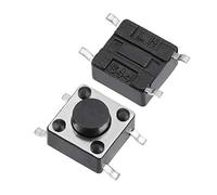 sourcing map 6x6x4.3mm Panneau momentané Surface Mounted Devices SMT PCB Monté 4 Interrupteur Tact 1NO 150PCS