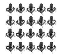 sourcing map 6x6x9mm Panneau micro/Petit CI Tact Interrupteur 20PC DIP