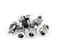 sourcing map 7 Pcs 5.5x2.1mm DC Prise d'alimentation Jack Fiche Femelle Connecteur Montage sur Panneau