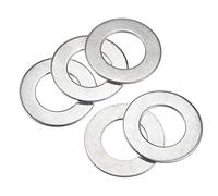 sourcing map 70mm x 40mm x 3mm Carbone Acier Plat Rondelle pour Vis Boulon 5Pcs