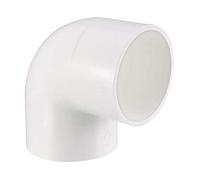 sourcing map 75mm Coude PVC Raccord Tuyau 90° 2 Pcs