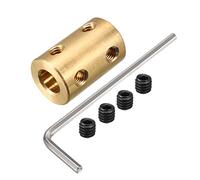 sourcing map 7mm à 7mm Alésage Rigide Couplage 22mm Longueur 14mm Diamètre Moteur Arbre Coupleur Connecteur Cuivre