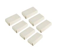 sourcing map 7pcs 50x28x15mm plastique électrique Boîtier jonction Bricolage beige boîte