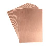 sourcing map 7X10cm Simple Face Cuivre Plaqué Stratifié PCB Circuit Board Marron 10pcs