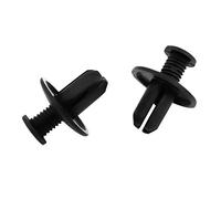 sourcing map 8 mm-Diamètre du trou en plastique et Rivets de fixation d'aile de Pare-chocs de 100 Clips poussoir