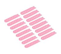 sourcing map 8 Paires Relance Sangle Couverture, 7 Trous Plastique Ajustable Chapeau Instantané Boucle Remplacement pour Capuchons Réparation (Rose)
