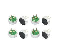 sourcing map 8 pcs 6mm x 5mm en forme de cylindre MP3 Microphone à condensateur électret Pick-up