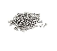 sourcing map 80pc M3x10mm acier inox 304 Vis à tête bombée Torx