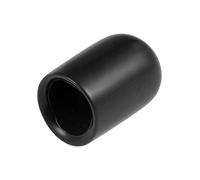 sourcing map 80pcs Caoutchouc Embouts 5/16"(8mm) ID Vinyle Rond Terminal Capuchon Housse Vis Filetage Protections Noir