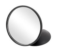 sourcing map 85mm Diamètre Cadre Noir Plastique Voiture Convexe Miroir