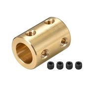 sourcing map 8mm à 10mm Alésage Coupleur Arbre Moteur Rigide Couplage Ensemble Vis L22XD16 Cuivre Connecteur Accessoire