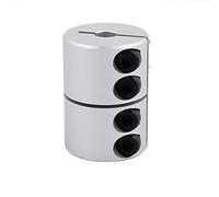 sourcing map 8mm à 14mm Accouplement d'arbre 45mm Longueur 32mm Diamètre Coupleur En Alliage D'aluminium Joint Moteur pour Imprimante 3D CNC Machine DIY Encodeur