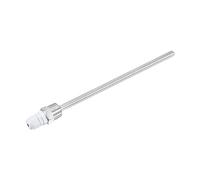 sourcing map 8mm Diamètre G1/2 Puits Thermométrique Sans Soudure Acier Inoxydable 201 200mm Longueur pour Bière Fermenteur