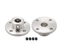 sourcing map 8mm diamètre intérieur H13 * D16 Coupleur Axe Bride Rigide Accouplement Arbre Guide Moteur connecteur de moteur ton argent 2 pièces pour pièces de bricolage