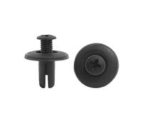 sourcing map 8mm Diamètre trou fixation agrafes plastique porte auto voiture Rivets expansion noir 20 Pcs