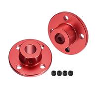 sourcing map 8mm Interne Diamètre H13xD10 Coupleur Axe Bride Rigide Accouplement Arbre Guide Moteur Couplage Connecteur pour Bricolage Pièces Rouge 2pcs
