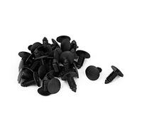 sourcing map 8mm x 6mm Trou Voiture en Plastique Bumper Aile Sapin Clips 30pcs Rivets Fastener