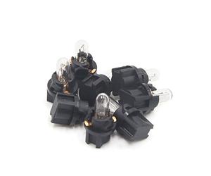 sourcing map 8pcs 12V T5 Location Véhicule Jaune Planche Bord Interne Ampoule Tableau Bord