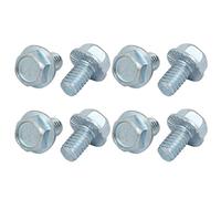 sourcing map 8pcs 5/16" 18x1/2" Vis Bride Hexagonale Boulon Moletée acier carbone