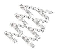 sourcing map 8pcs Charnière Pivot Porte Acier Inox 360 Degré Tournante 60mmx11mm