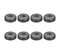 sourcing map 8Pcs D40xH10mm Caoutchouc Pieds Anti-Vibration Base Tampon Chevalet pour Haut-Parleur Guitare Amplificateur HiFi