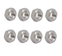 sourcing map 8pcs M6x1mm Filetage métrique acier Inox 304 Écrous Hex gauche