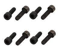 sourcing map 8pcs M6x20mm Vis Filetage Gauche à Tête Six Pans Creux Cylindrique Boulon 8.8 Grade Acier au Carbone Filetage complet