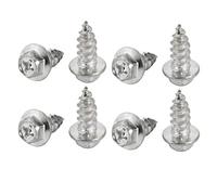 sourcing map 8Pcs M8x20mm zingué lecteur pour Phillips tête Hex Vis Autotaraudeuse