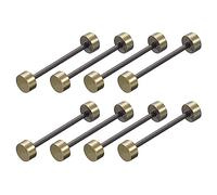 sourcing map 8pcs Métal Sac Sangle Connecter Boucles, 32x42mm Porte-monnaie Vis Fixation Rivets Barbell Forme pour Sac Main Ceinture Poignée Connectif Décoration (Bronze Ton)
