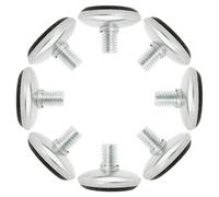 sourcing map 8pcs Pieds de Nivellement Meuble Réglable Pied Réglable Patin de meuble Jambe Pied de Table Chaise Base Protection Plancher M8 x 10 x 30 mm