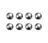 sourcing map 8pcs Précision Billes 16mm Diamètre G10 Chrome Acier Bille pour Roulements, Argent