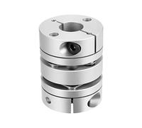 sourcing map 8x14mm Coupleur Arbre Moteur Accouplement Flexible 2 Membrane DIY OD 32mm