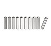 sourcing map 8x30mm Goujons Goupilles, 10pcs 304 Inox Acier Rond Tête Plat Chanfreiné Terminal Cheville Broche Bois Superposé Lit Étagère Chevilles Support Étagères Attacher Éléments