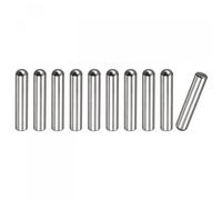 sourcing map 8x40mm Goujons Goupilles, 10pcs 304 Inox Acier Rond Tête Plat Chanfreiné Terminal Cheville Broche Bois Superposé Lit Étagère Chevilles Support Étagères Attacher Éléments