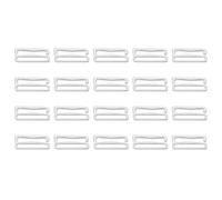 sourcing map 9 crochets de sangle de soutien-gorge, clips de sangle de soutien-gorge, fermoir de maillot de bain, crochets de soutien-gorge, Argenté., 15mm