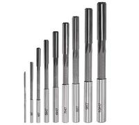 sourcing map 9pcs Alésoir de Serrage Tour Machine Alésoir Droit Flûte Fraise Acier Haute Vitesse H7 Tolérance (2mm 3mm 4mm 5mm 6mm 7mm 8mm 9mm 10mm)