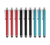 sourcing map 9pcs Stylet Stylos pour Écrans Tactiles Noir Rouge Bleu | Universel Capacitif, Stylet Crayon pour Téléphone Tablette Tout Capacitif Écran Tactile Dispositif