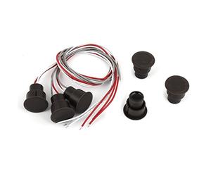 sourcing map a14061100ux0028 3 Pièce NO/NF Porte Fenêtre Contact Magnétique Roseau Interrupteur Alarme Sécurité, 0.91" Largeur, 13.39" Longueur