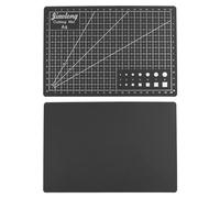 sourcing map A5 Auto-cicatrisant Découpe Tapis 9"x6" Double-face Artisanat Découpe Planche pour Bricolage Art Travail Couture Coupe, Noir