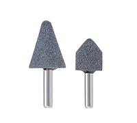 sourcing map Abrasif Pierre Pointes Set Meule 1/4 Pouce Queue 2Pcs