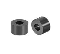 sourcing map ABS Rond écarteurs Rondelle 3.2mm ID 7mm OD 4mm Longueur pour M3 Vis Bloc Noir 500Pcs pour 3D Imprimante TV Paroi Support Sortie Panneau Perforé Moto