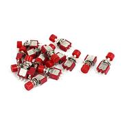 sourcing map AC 120V 5A/ AC 250V 2A 2 positions momentanées SPDT 1NO 1NC Mini Bouton poussoir Interrupteur 15Pcs