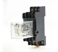 sourcing map AC 220V Ressort 3PDT 11P 11Pins Usage Général Relais De Puissance 5A 250VAC/28VDC avec Base