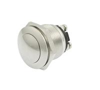 sourcing map AC 250V 5A OFF(ON) NO 19mm métal Commutateur à bouton poussoir momentané 2 bornes à vis