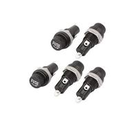 sourcing map- AC125V/15A 250V/10A Tape Vis Monté 5x20mm Porte 5Pcs