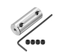 sourcing map Accouplement d'arbre L26xD10 Moteur Roue Coupleur Rigide Connecteur avec Clé À Tête Hexagonale 2mm à 2mm
