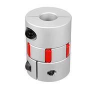 sourcing map Accouplement élastique accouplement complet flexible moteur 40mm Dia 55mm Long 15 à 15mm