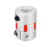 sourcing map Accouplement élastique accouplement complet flexible moteur 40mm Dia 55mm Long 15 à 20mm